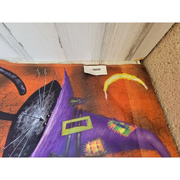 Jetmax ghost flag trick or treat cat witch hanging Halloween home decor - Picture 9 of 9
